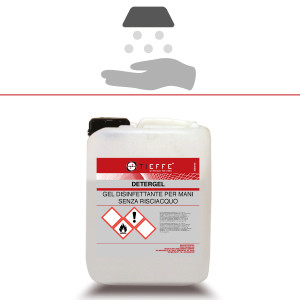detergel, gel disinfettante per mani senza risciacquo